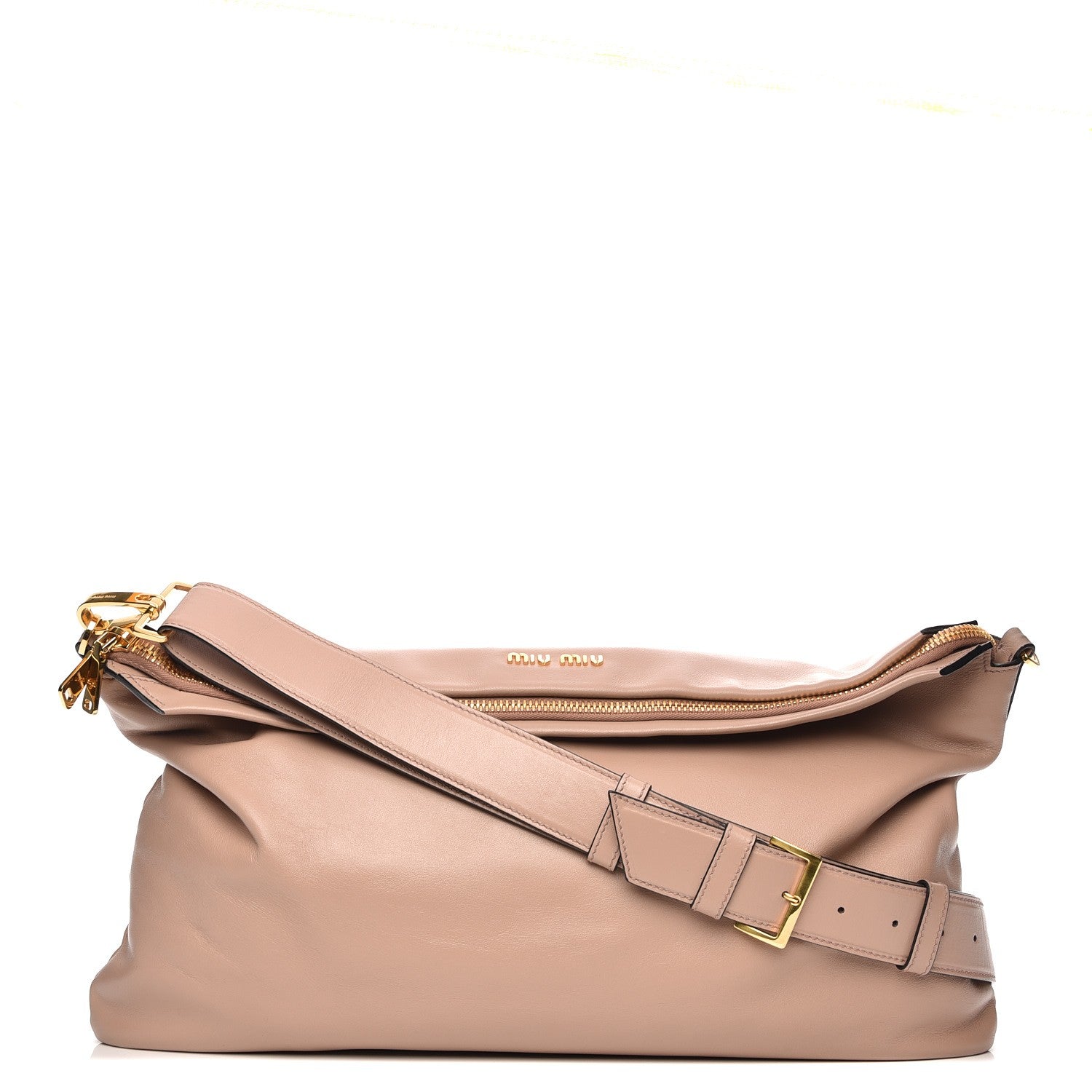 Miu Miu Soft Calf Cloud Hobo Cammeo 1 of 10