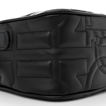 Salvatore Ferragamo Calfskin Quilted Gancini Camera Bag Black 9 of 11