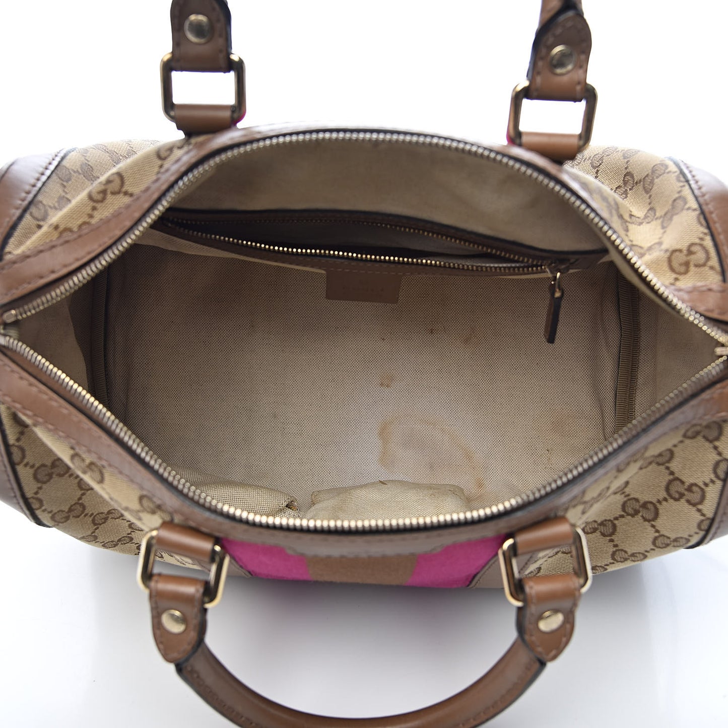 Monogram Vintage Web Medium Boston Maple Brown