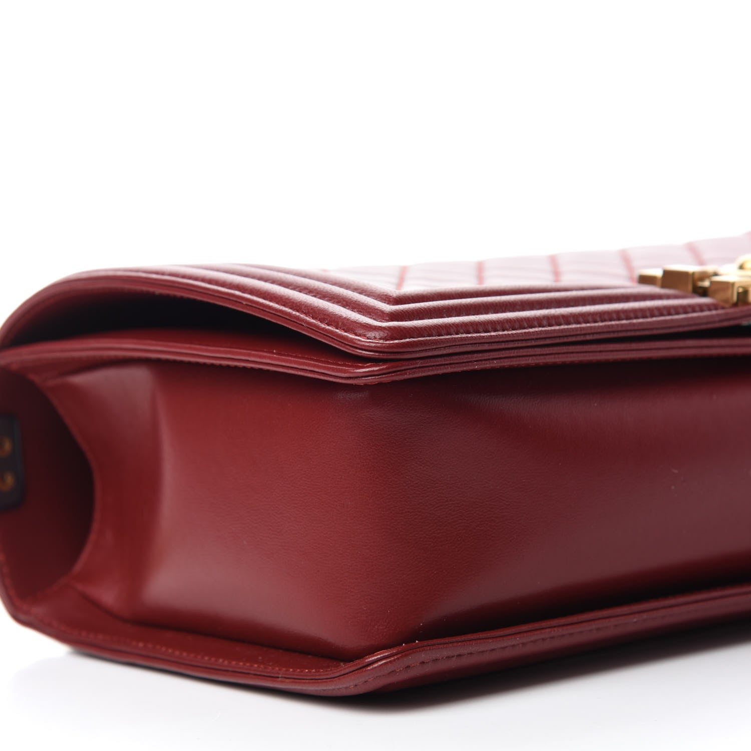 Chanel Lambskin Quilted New Medium Boy Flap Dark Red 6 of 11