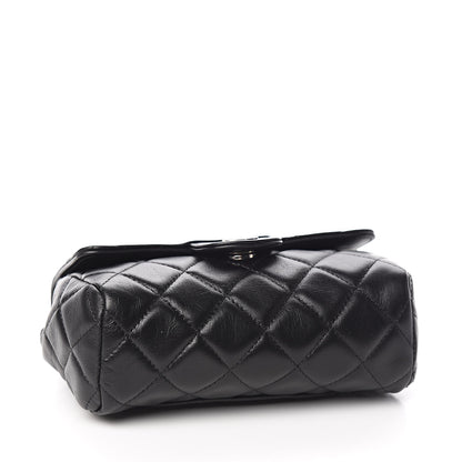 Chanel Lambskin Quilted Flap Cosmetic Case Black 4 of 9