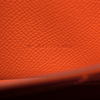 Hermes Epsom Kelly Longue Wallet Orange 7 of 8