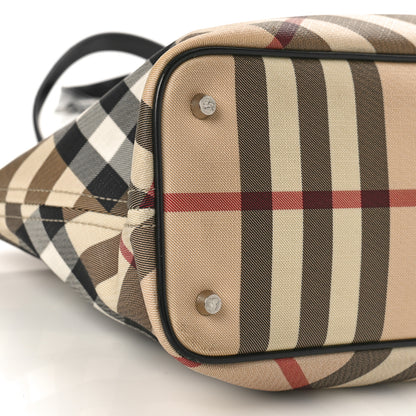 Burberry Supernova Check Small Nickie Tote Black 8 of 9
