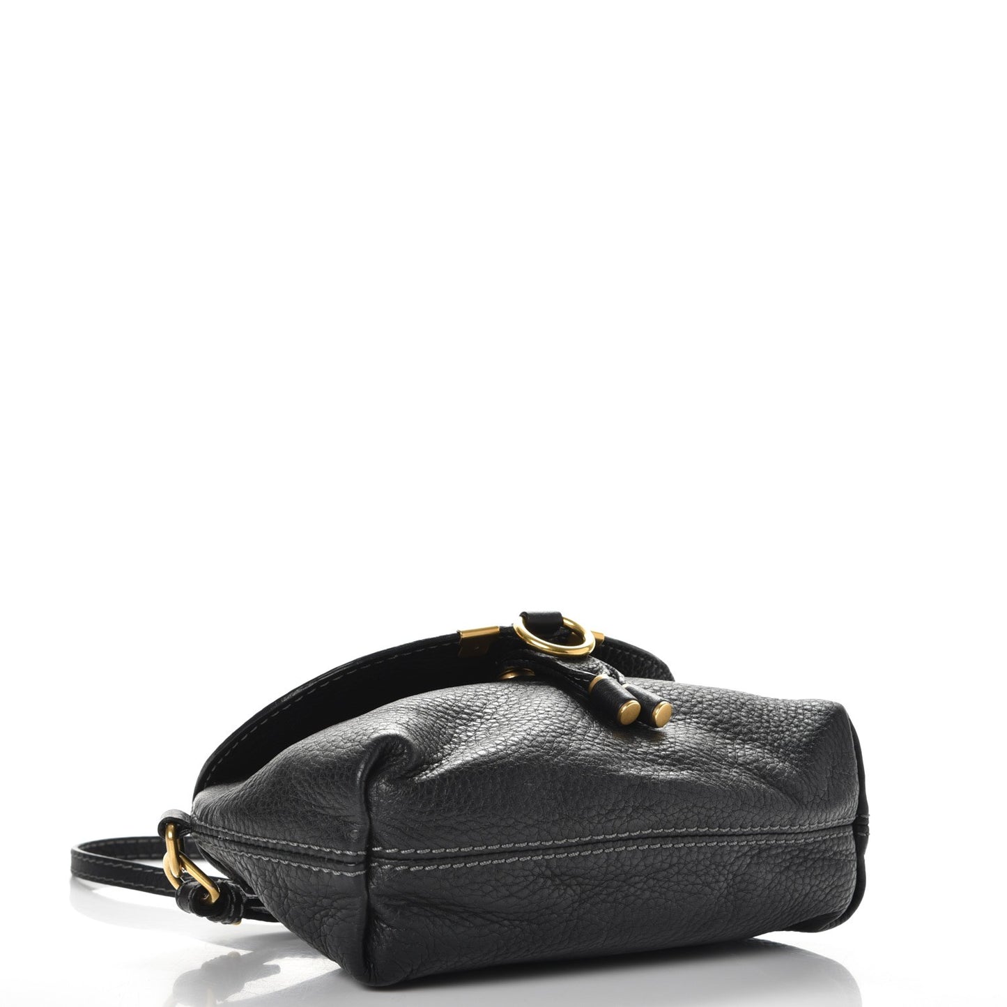 Calfskin Small Marcie Crossbody Bag Black