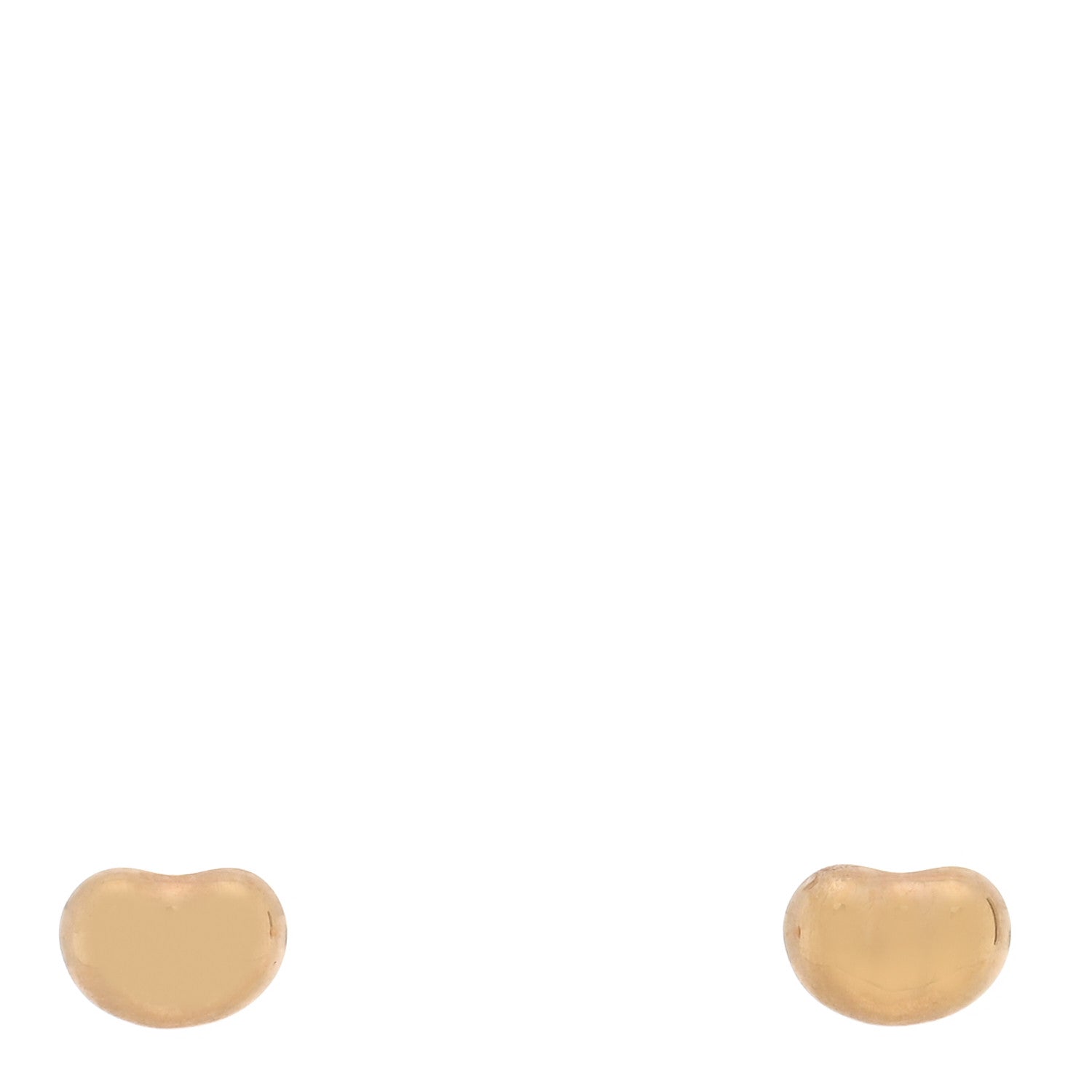 Tiffany 18K Rose Gold 5mm Elsa Peretti Bean Earrings 1 of 4