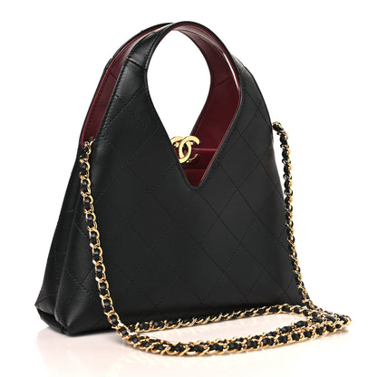 Chanel Calfskin Chic Lady Small Shopping Tote Black 3 of 11