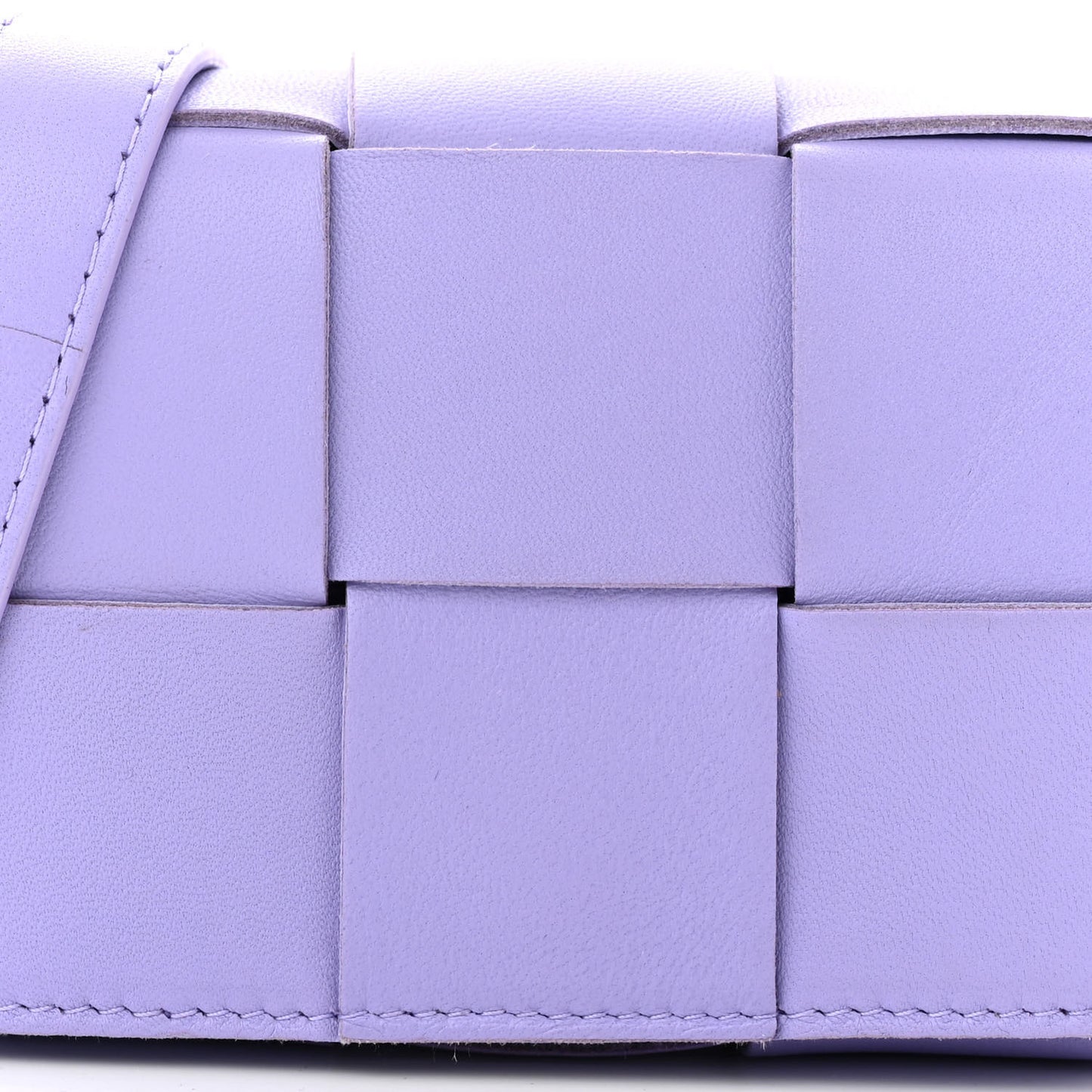 Lambskin Maxi Intrecciato Extra Mini Cassette Crossbody Bag Wisteria