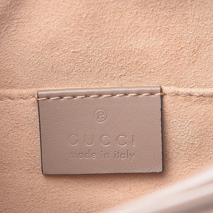 Gucci Calfskin Matelasse Mini GG Marmont Chain Shoulder Bag Porcelain Rose 6 of 10