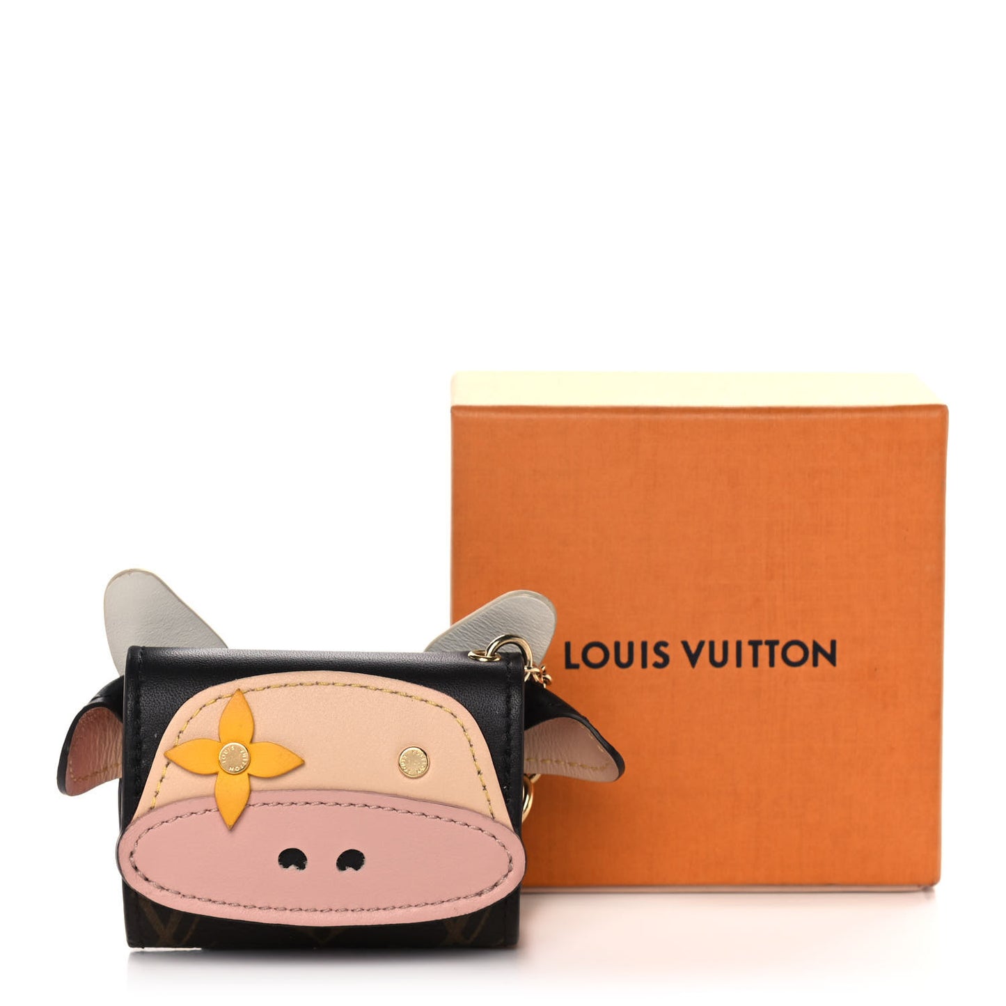 Monogram Cow Earpods Case