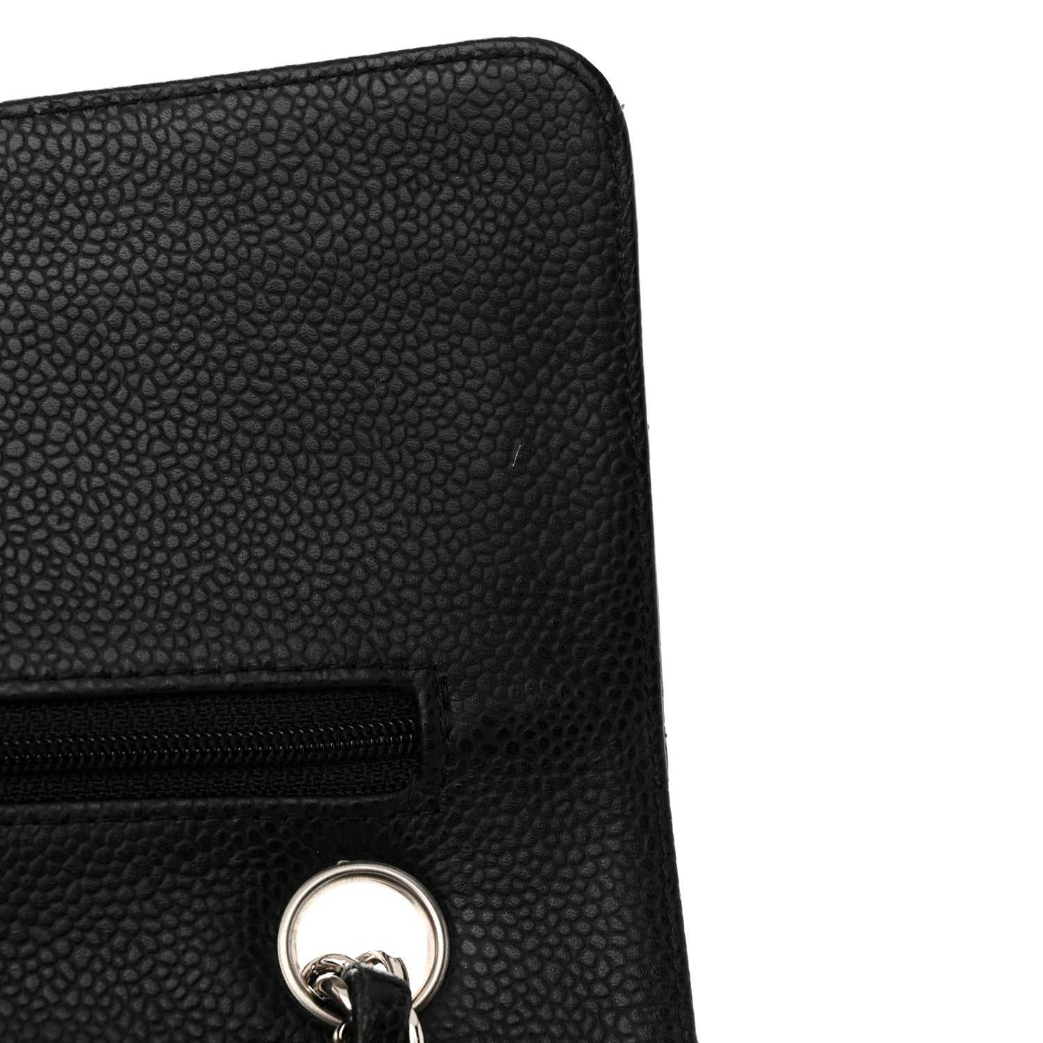 Chanel Caviar Quilted Medium Double Flap Black 12 of 13