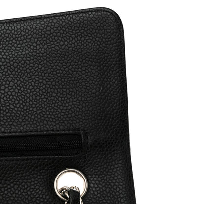 Chanel Caviar Quilted Medium Double Flap Black 12 of 13