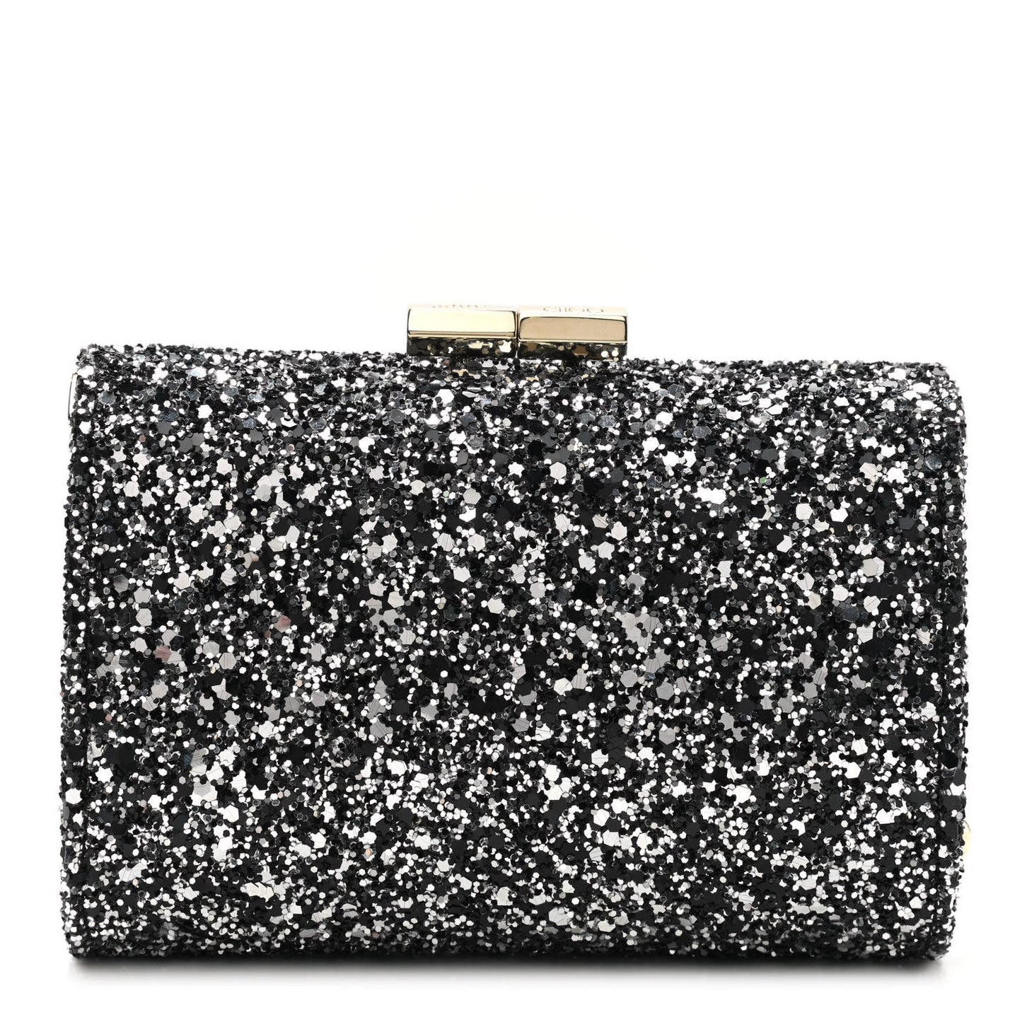 Glitter Fabric Mini Tube Black Silver