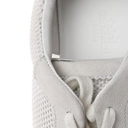 Hermes Air Mesh Suede Goatskin Bouncing Sneakers 37 White Orange Pink 8 of 11