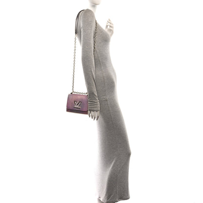 Louis Vuitton Iridescent Lizard Mini Swarovski Twist Shoulder Bag Pink 2 of 11