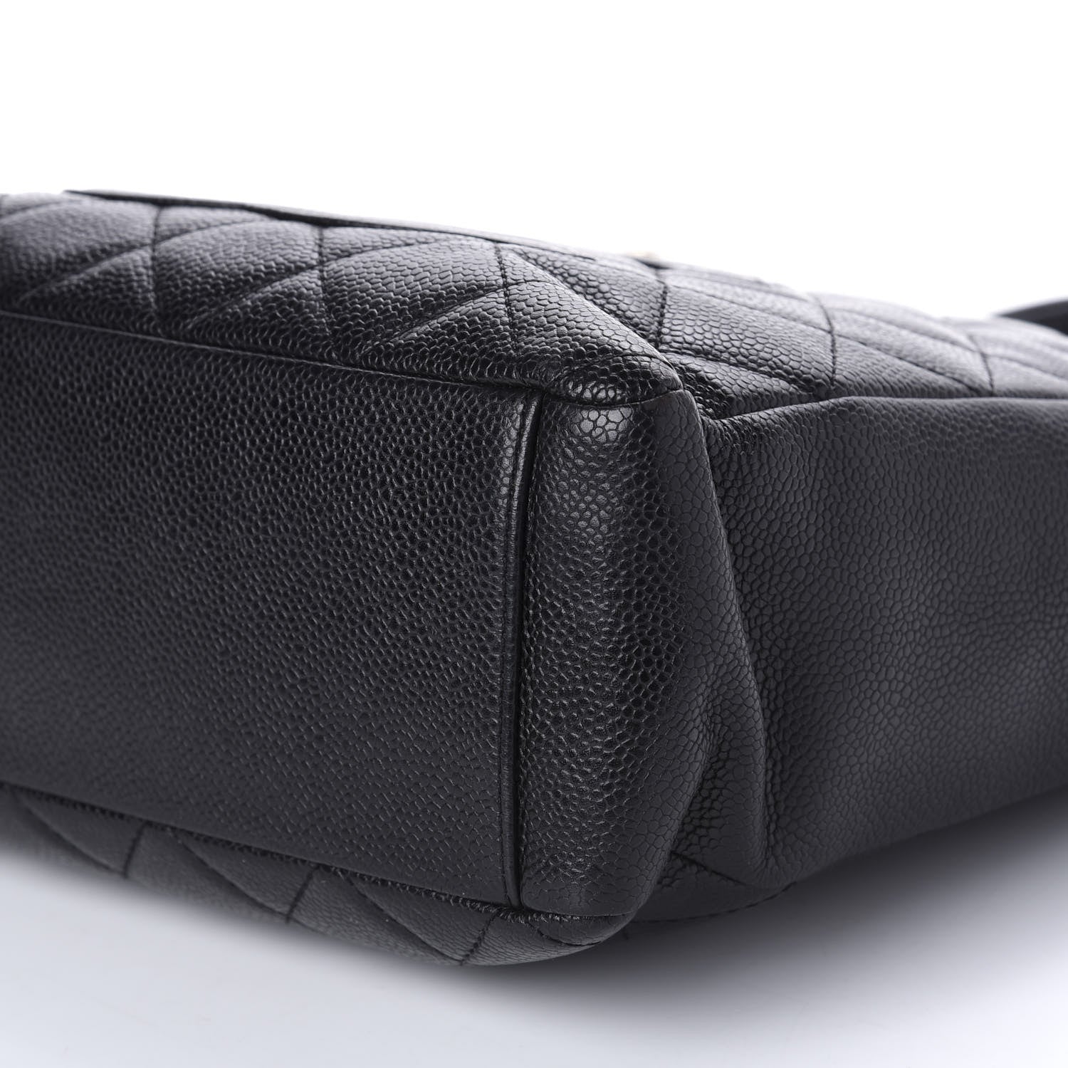 Chanel Caviar Quilted Petit Shopping Tote PST Black 7 of 10