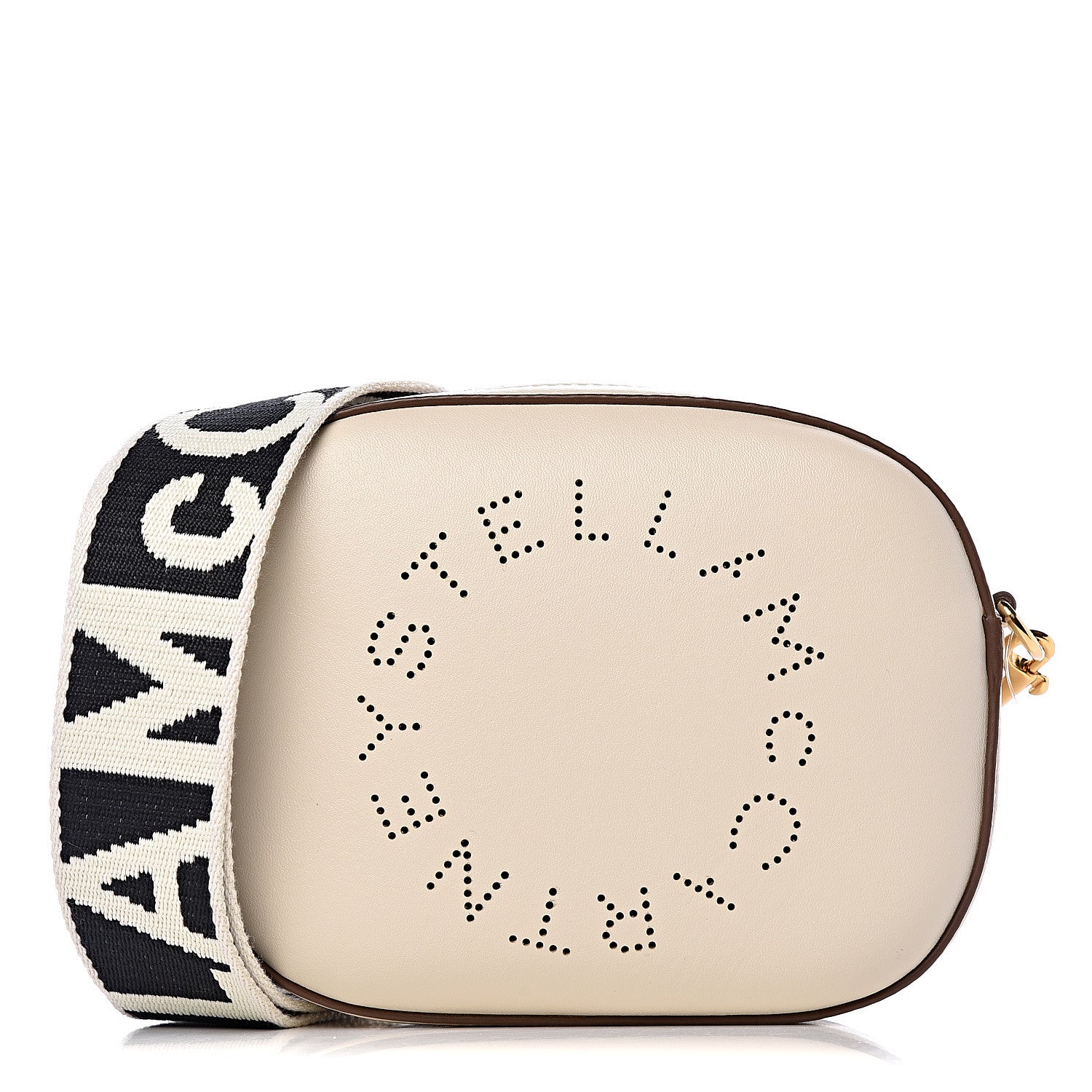 Stella McCartney Eco Alter Nappa Perforated Logo Convertible Belt Bag White 1 of 9