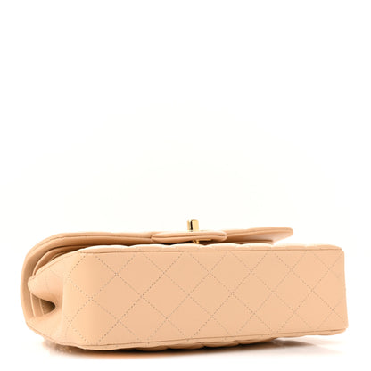 Chanel Lambskin Quilted Small Double Flap Beige 4 of 12