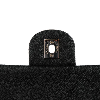 Chanel Caviar Quilted Jumbo Easy Flap Black 5 of 8