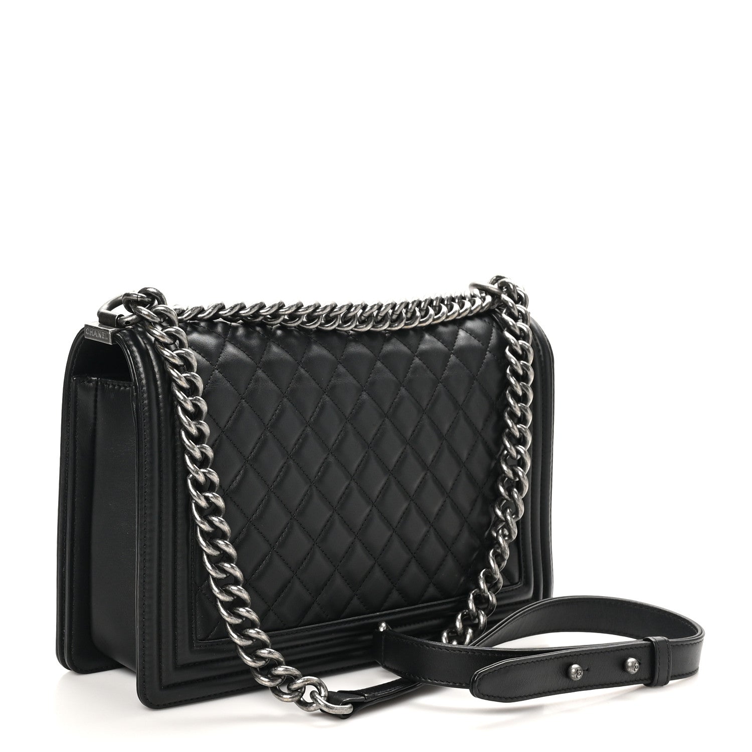 Chanel Calfskin Quilted New Medium Boy Flap Black 3 of 11