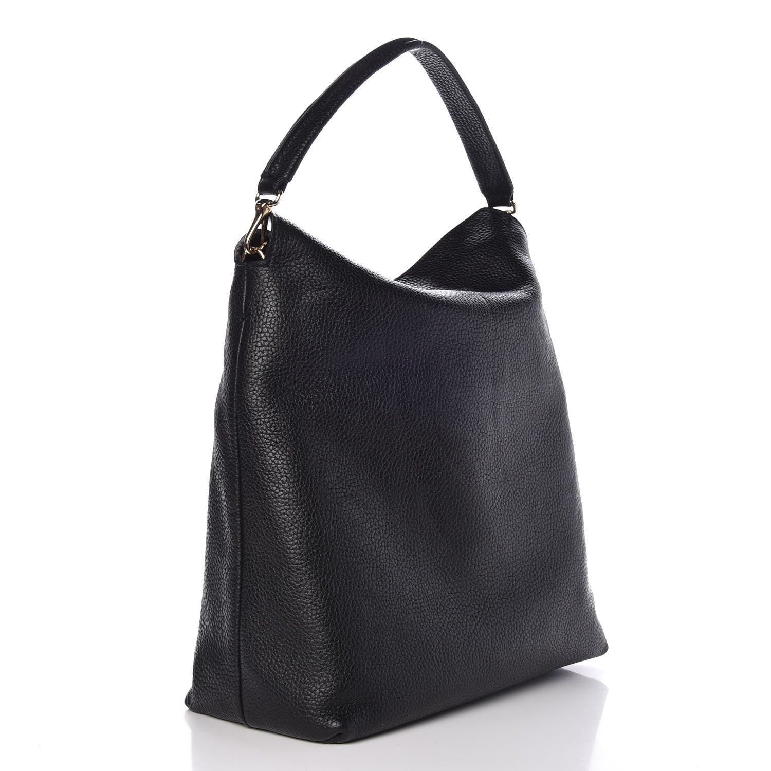 Burberry Grainy Calfskin Medium Cale Hobo Black 3 of 7