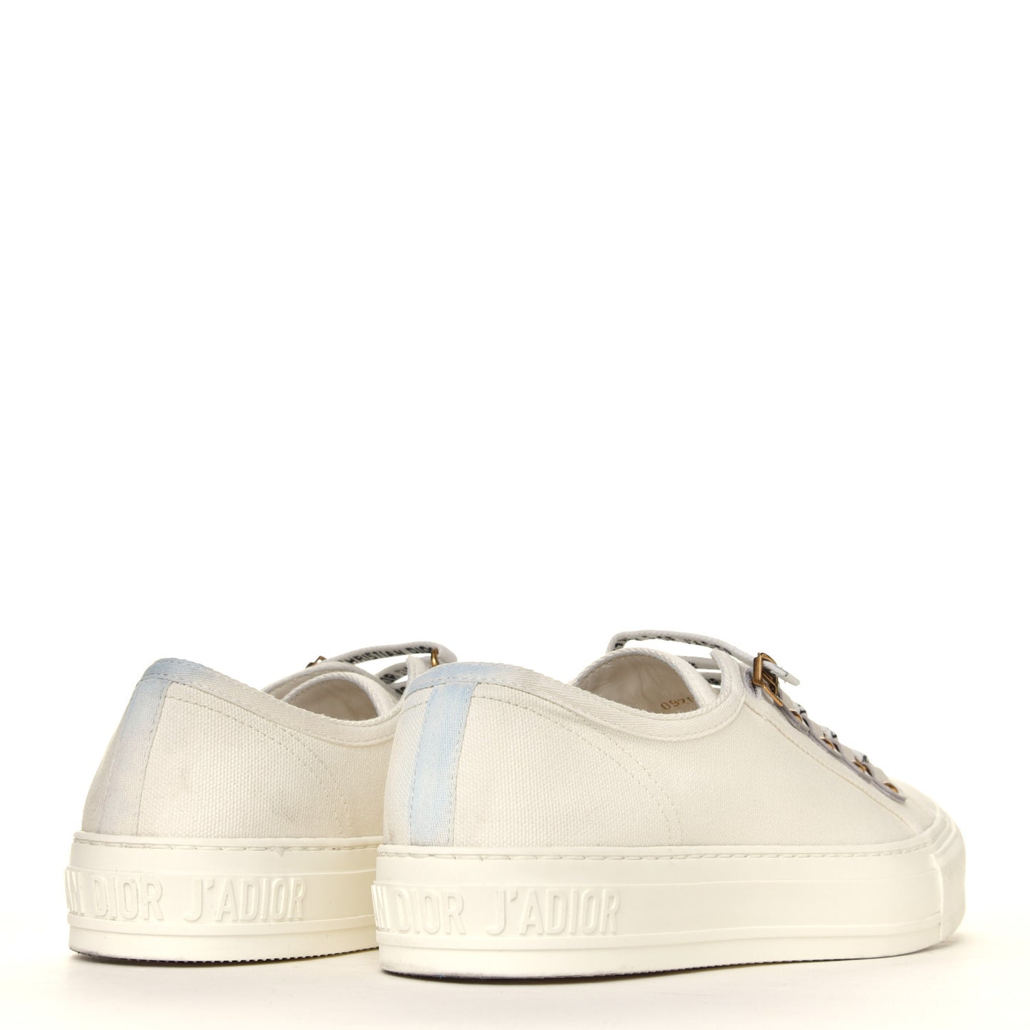 Canvas Walk'N'Dior Low Top Sneakers 38.5 Milk
