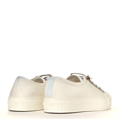 Christian Dior Canvas Walk'N'Dior Low Top Sneakers 38.5 Milk 3 of 7