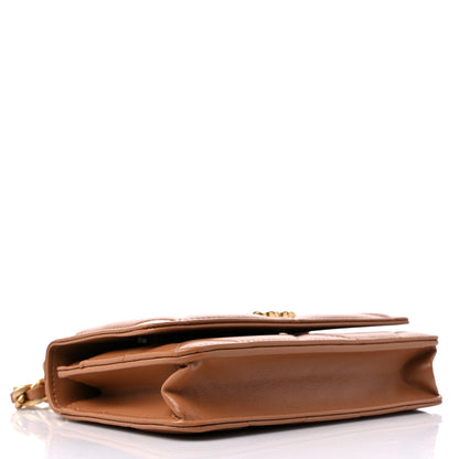 Chanel Lambskin Quilted Chanel 19 Wallet On Chain WOC Brown 4 of 12