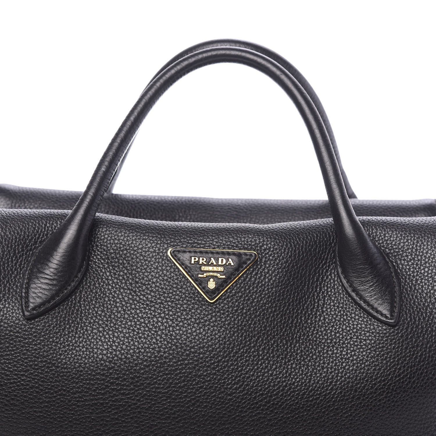 Prada Vitello Daino Satchel Black 11 of 15