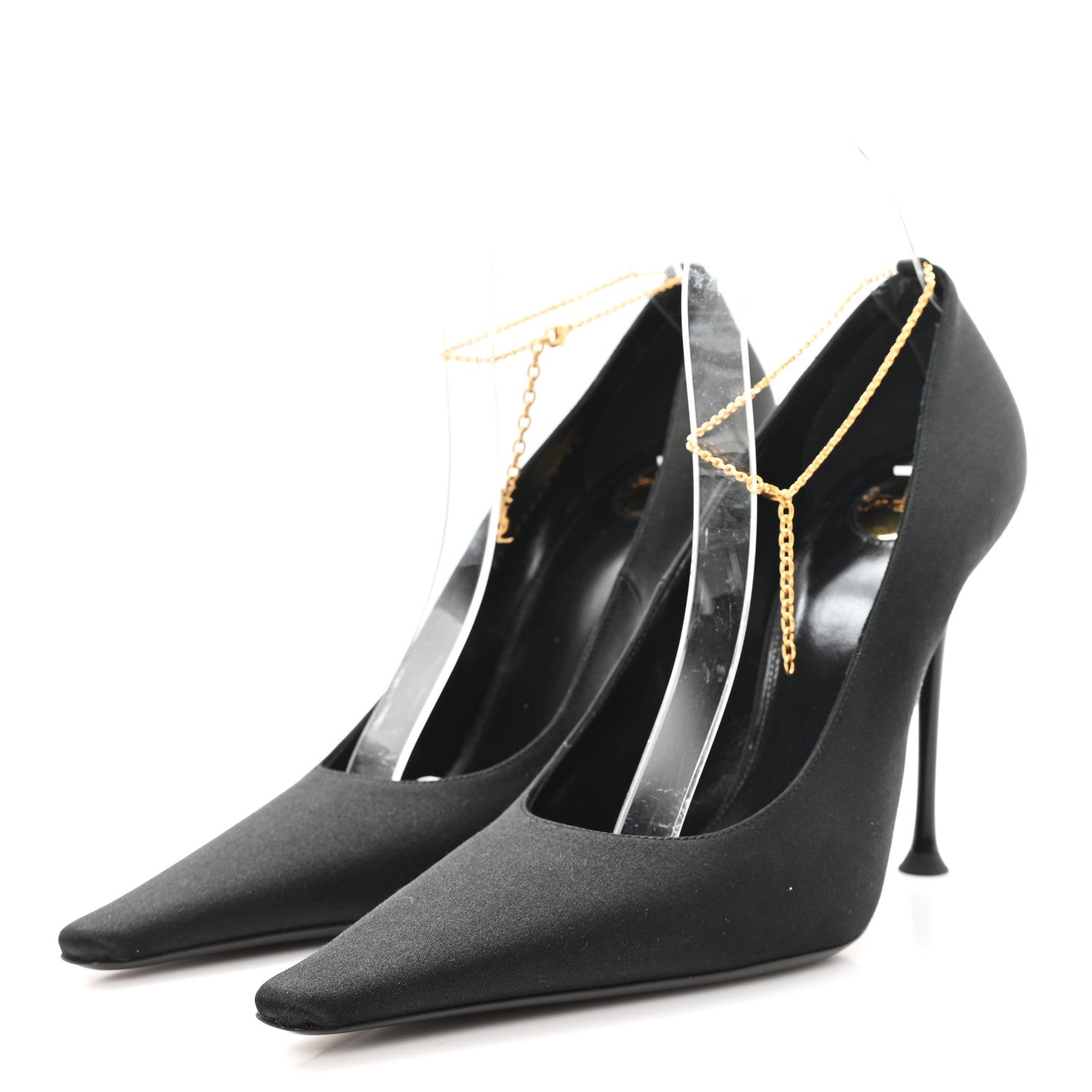 Saint Laurent Raso Regale Regine 110 Pumps 39 Black 4 of 9