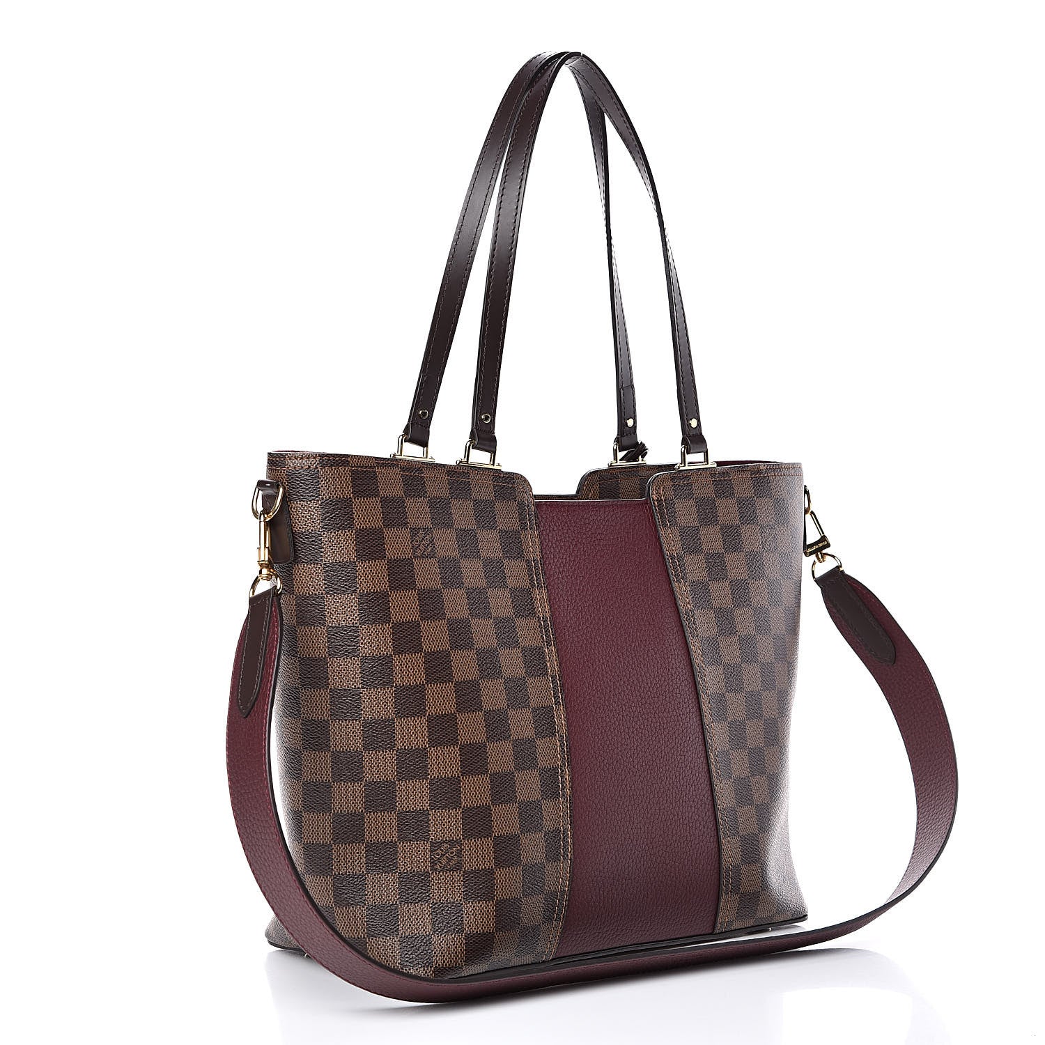 Louis Vuitton Damier Ebene Taurillon Jersey Bordeaux 3 of 11