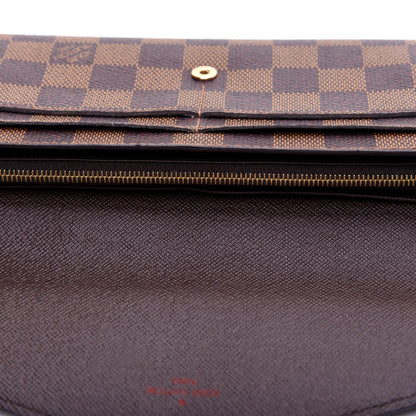 Louis Vuitton Damier Ebene Sarah Wallet NM 9 of 9