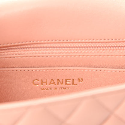 Chanel Lambskin Quilted Mini Rectangular Flap Light Pink 8 of 11