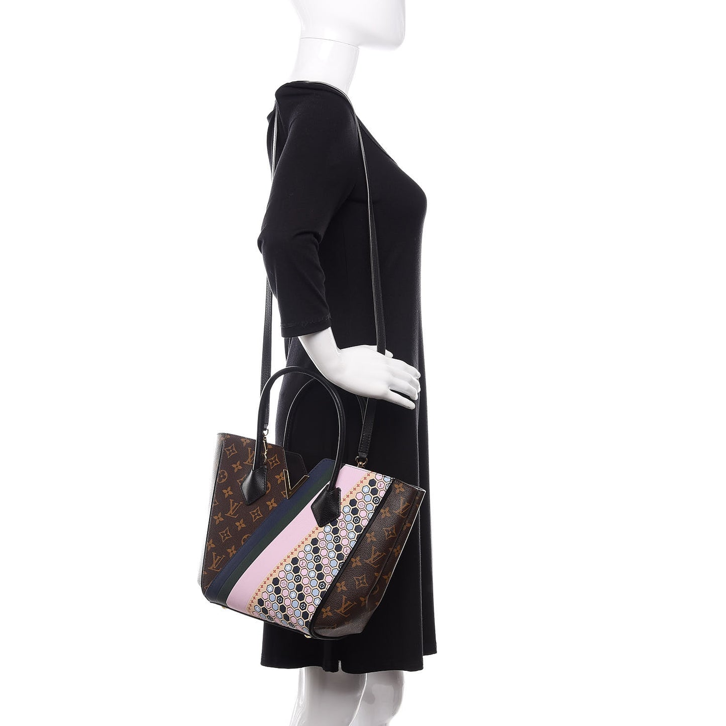 Calfskin Monogram Kimono Tote PM Rose