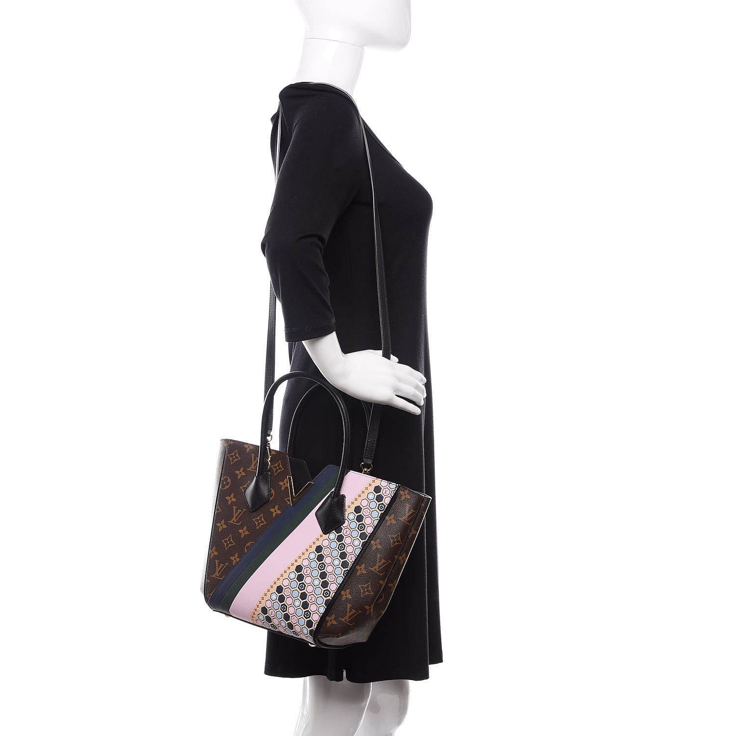Louis Vuitton Calfskin Monogram Kimono Tote PM Rose 2 of 14