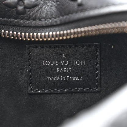 Louis Vuitton Calfskin Debossed Monogram Side Trunk Black 6 of 9