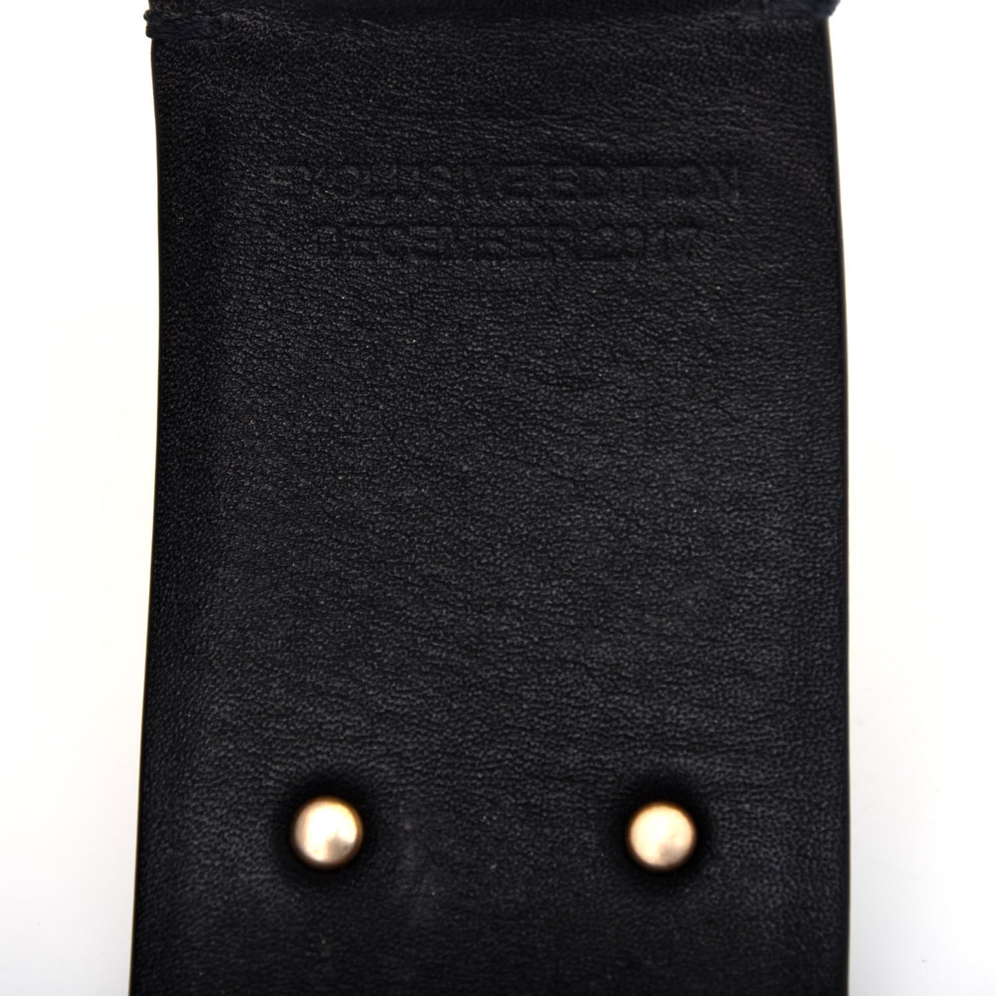 Calfskin CC Wide Cuff S Black Gold