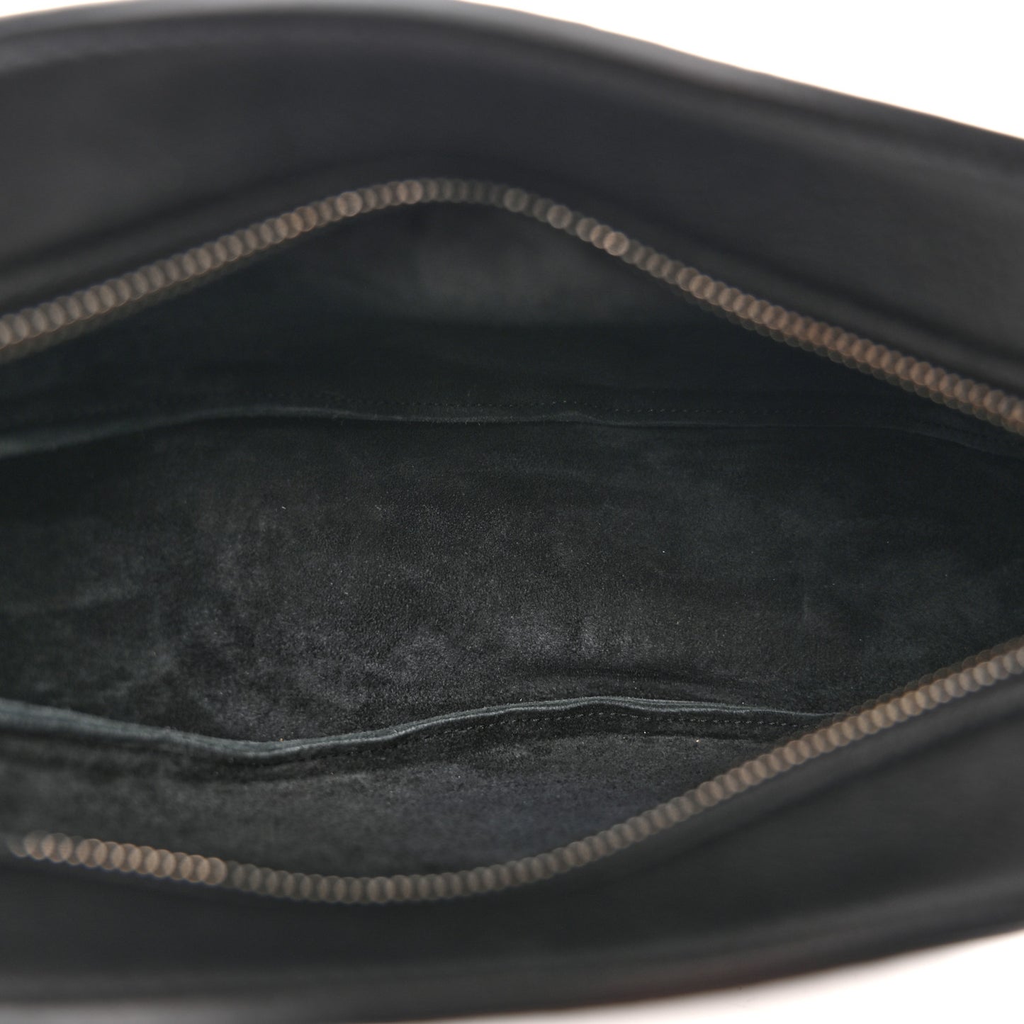 Grained Calfskin Small Slouchy Banana Bag Black