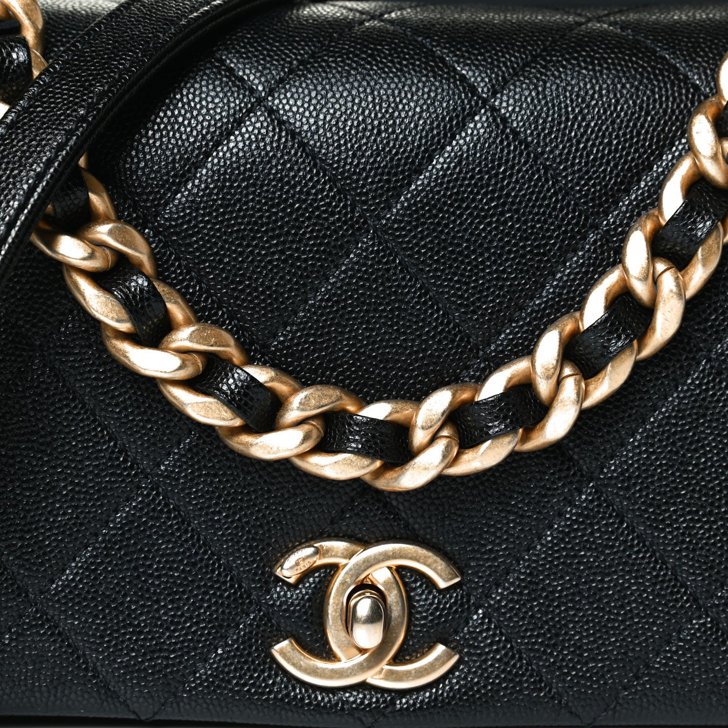 Chanel Caviar Quilted Small Fashion Therapy Flap Bag Black 7 of 11