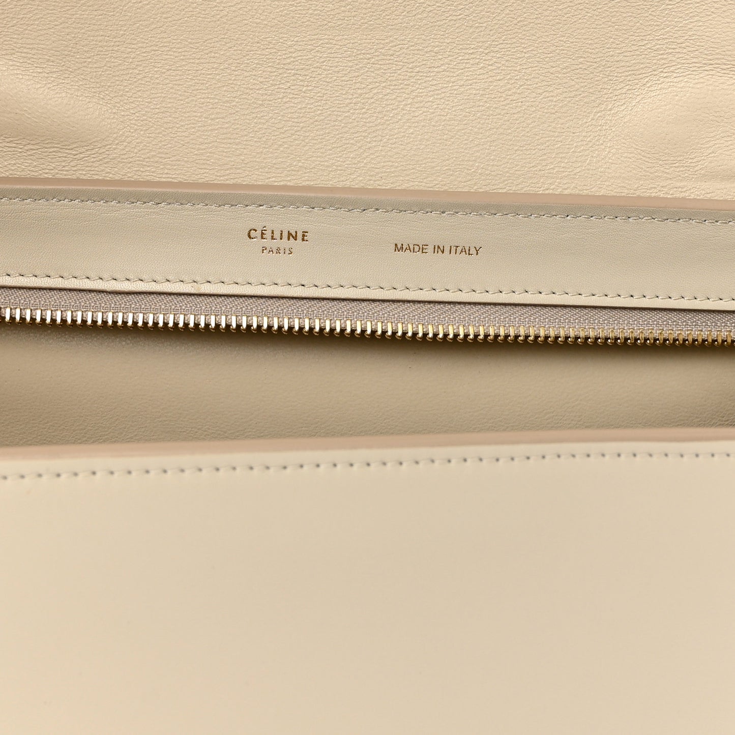 Bullhide Calfskin Small Tri-Color Trapeze White