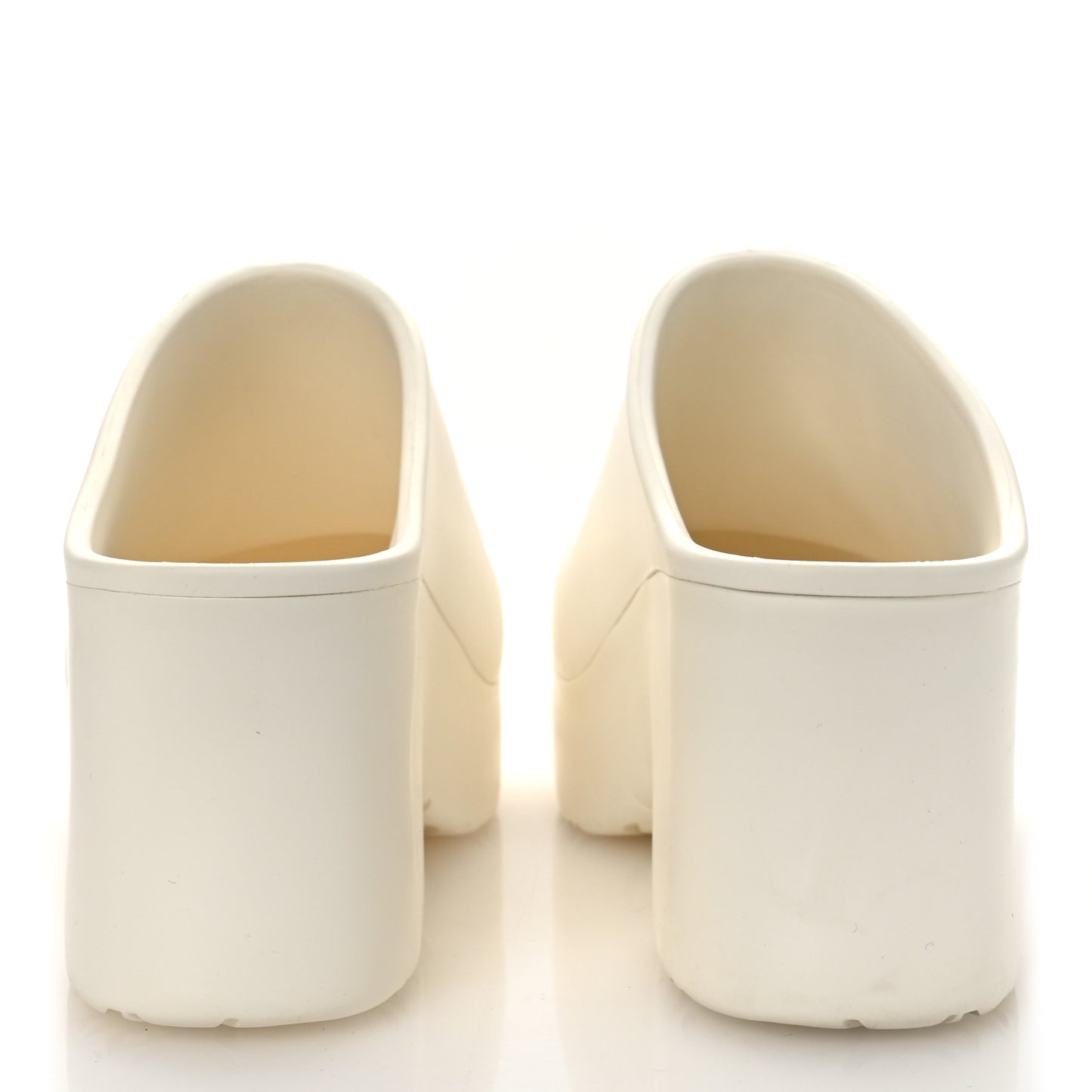 Foam Rubber Terra Clogs Sandals 39 White