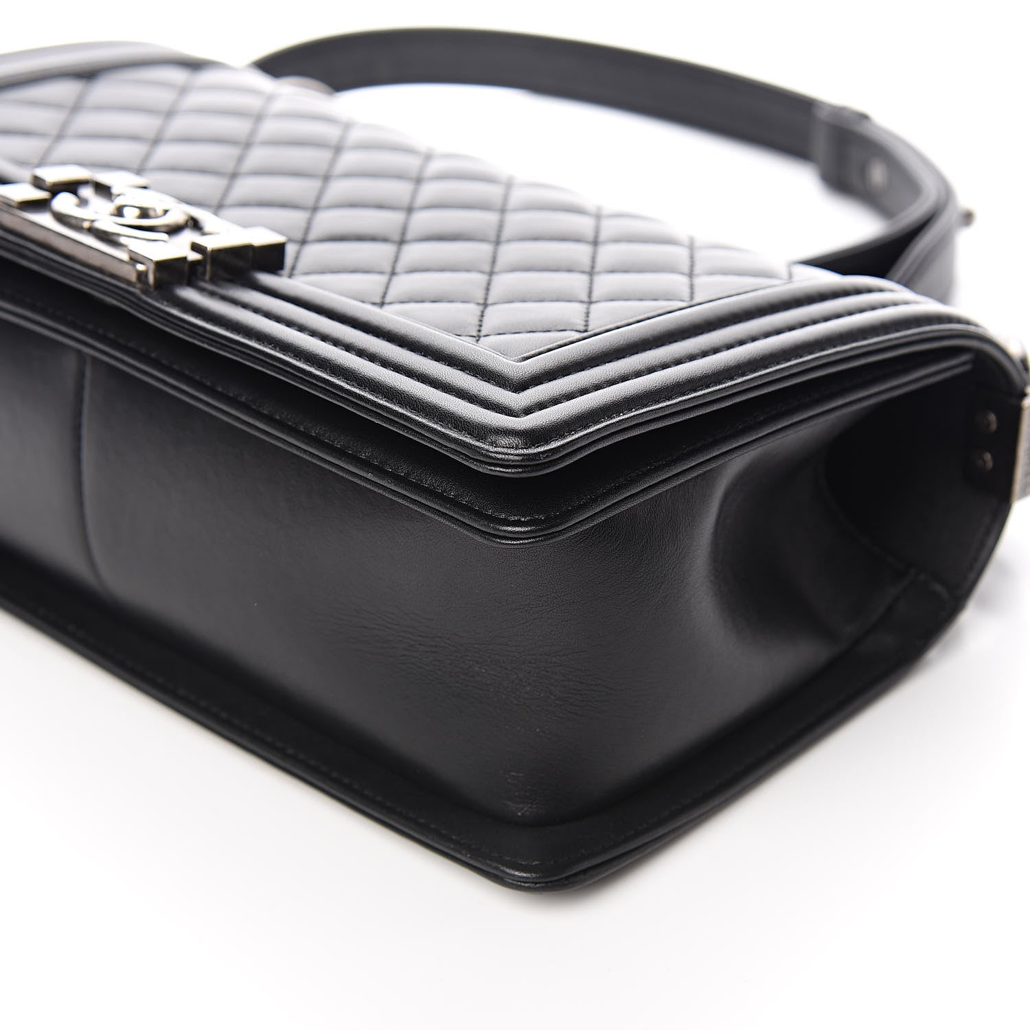 Chanel Calfskin Quilted Medium Boy Flap Black 9 of 11