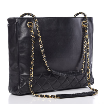 Chanel Lambskin Shopping Tote Black 3 of 14