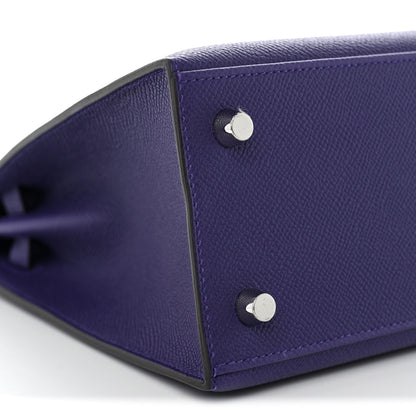 Hermes Epsom Kelly Sellier 25 Purple 7 of 9