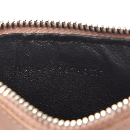 Saint Laurent Grained Calfskin 5 Fragments Zip Pouch Card Holder Nude Powder 7 of 7