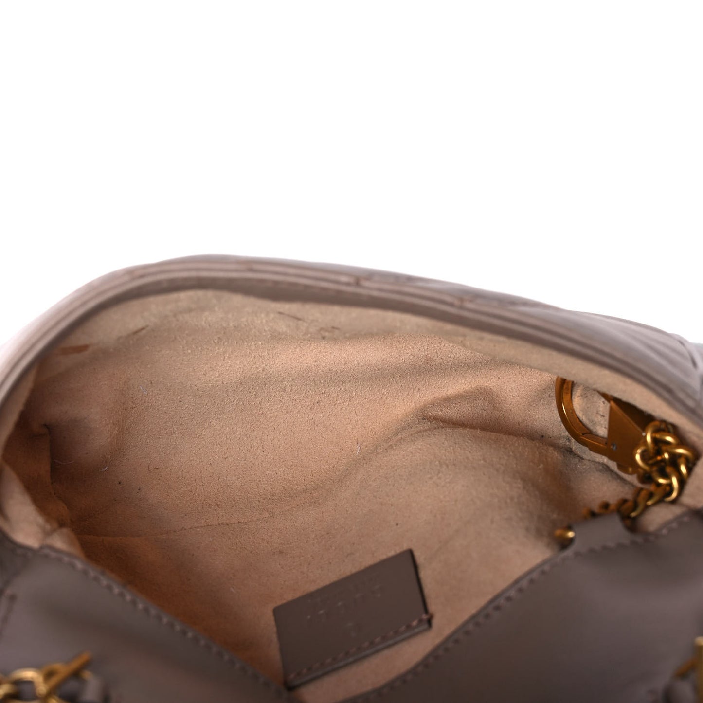Calfskin Matelasse Super Mini GG Marmont Shoulder Bag Porcelain Rose