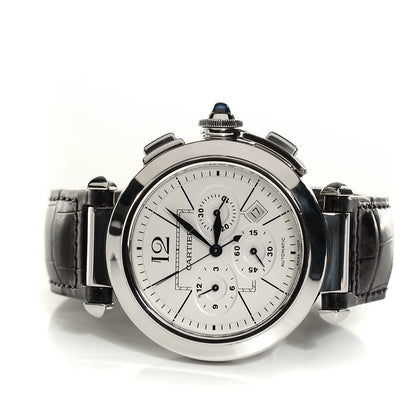 Cartier Stainless Steel 42mm Pasha C Chronograph Automatic Watch 3 of 8