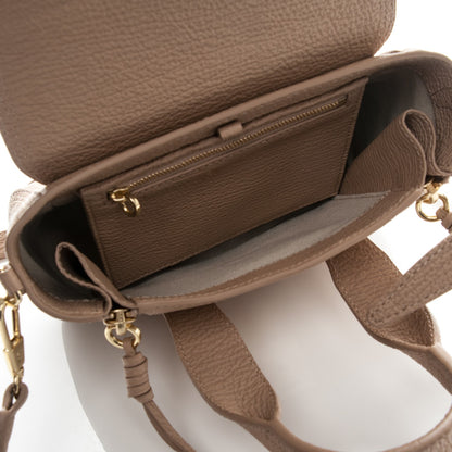 3.1 Phillip Lim 3.1 Textured Calfskin Mini Pashli Satchel Cashew 5 of 6