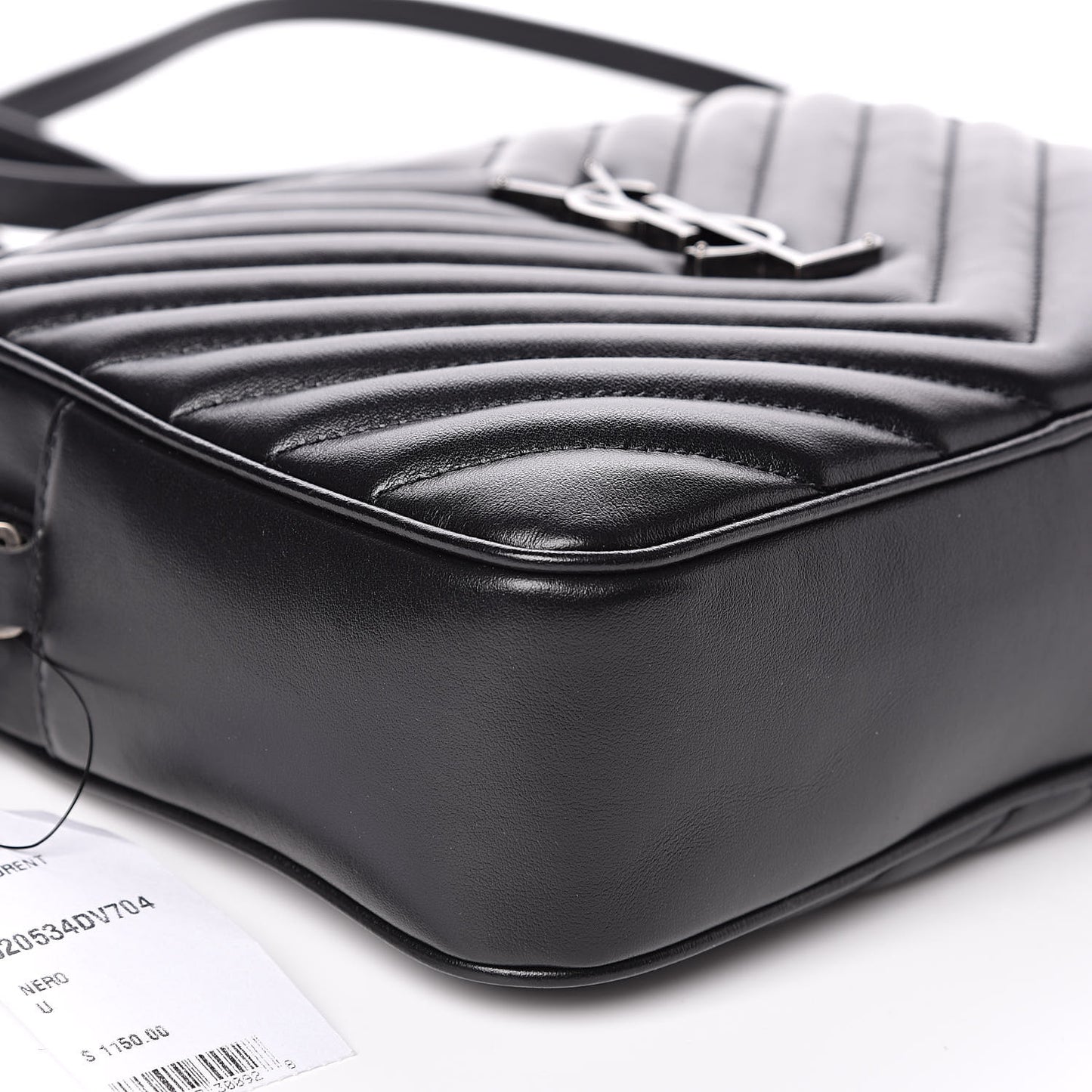 Calfskin Matelasse Monogram Lou Camera Bag Black
