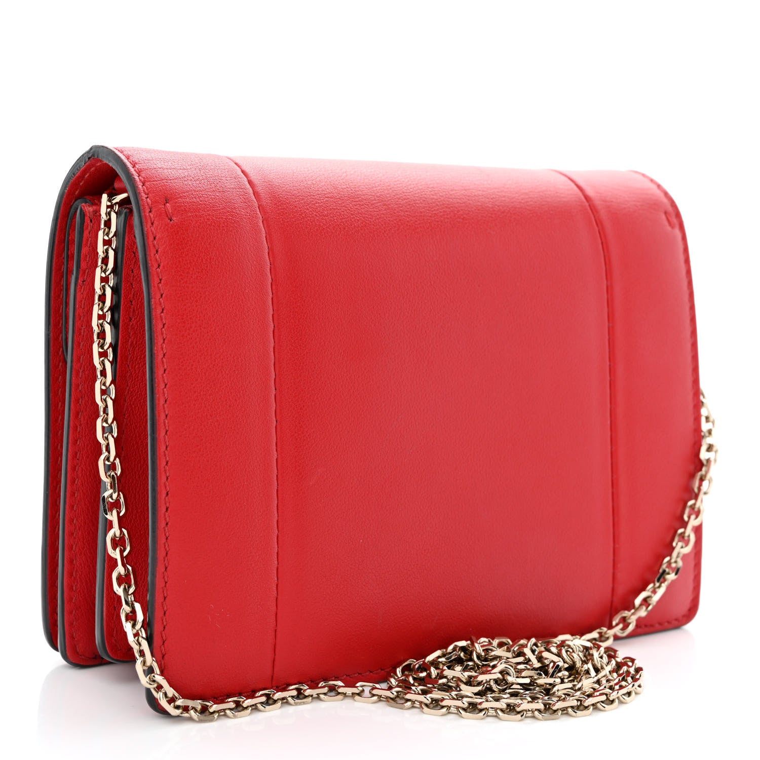 Valentino Garavani Calfskin VLogo Inlay Chain Pouch Rouge Pur White 3 of 17