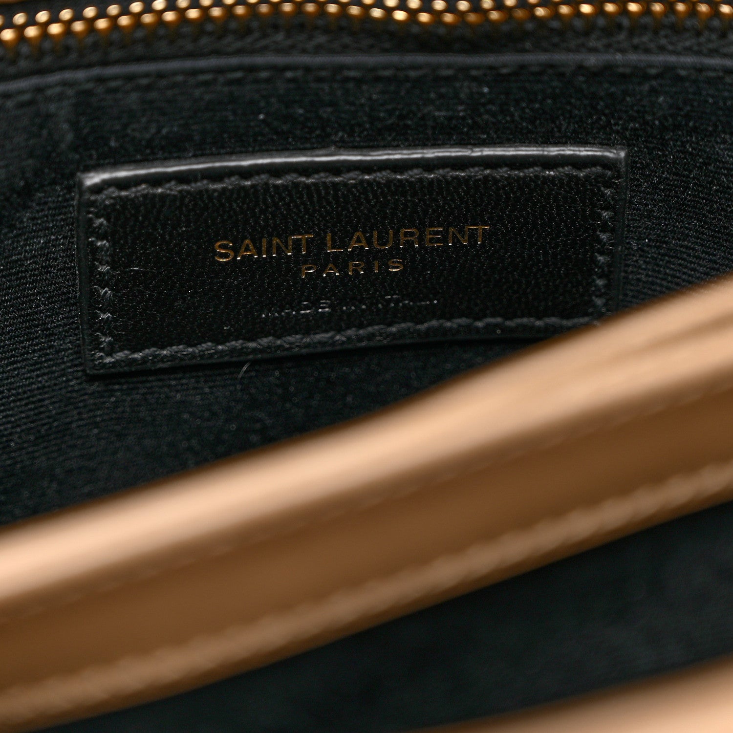 Saint Laurent Calfskin Y Quilted Monogram Toy Loulou Crossbody Bag Latte 5 of 10